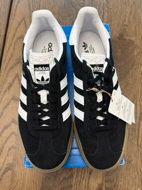 adidas Gazelle Bold Women’s Suede platform Sneakers Black/White size M9/W10